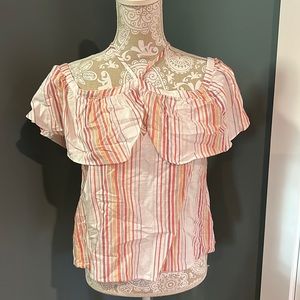 Express pink striped tank